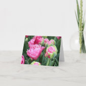 Roze Tulpen Blank Note Cards Bedankkaart (Voorkant)