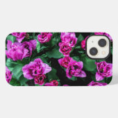 Roze tulpen bloemen iPhone hoesje (Achterkant horizontaal)