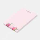 Roze tulpen/bloemen om lijst te doen post-it® notes (Schuin)