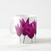  roze tulpen bloemig stijlvol elegant beste moeder koffiemok (Voorkant links)