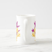  roze tulpen bloemig stijlvol elegant beste moeder porselein kop (Achterkant)