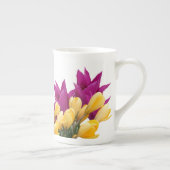  roze tulpen bloemig stijlvol elegant beste moeder porselein kop (Rechts)