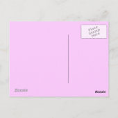 roze tulpen briefkaart (Achterkant)