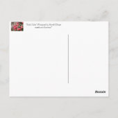 Roze tulpen briefkaart (Achterkant)