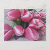 Roze tulpen briefkaart (Voorkant)