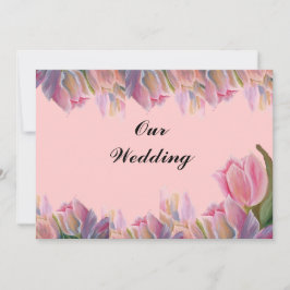 Roze tulpen bruiloft