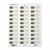 Roze Tulpen Bruiloft Adresetiketten Etiket (Full Sheet)