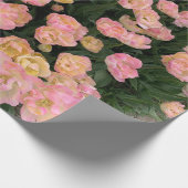 Roze tulpen cadeaupapier (Hoek)