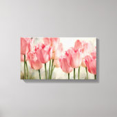 Roze tulpen canvas afdruk (Voorkant)