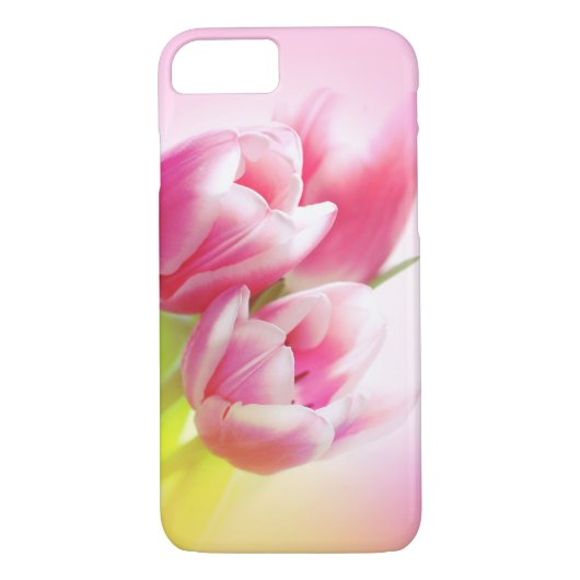 Roze tulpen Case-Mate iPhone case (Achterkant)