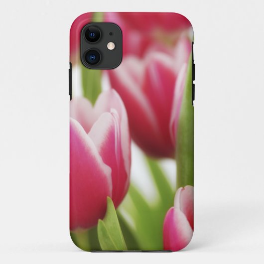 Roze tulpen Case-Mate iPhone case (Achterkant)