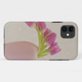 Roze tulpen en kant Case-Mate iPhone case (Achterkant (horizontaal))