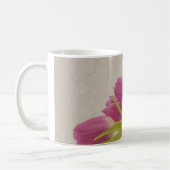 Roze tulpen en kant koffiemok (Links)