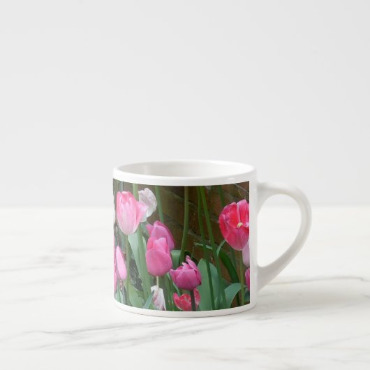 Roze tulpen espresso kop (Rechts)