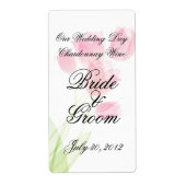 Roze Tulpen Etiket (Voorkant)