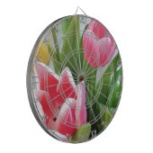 Roze tulpen, Floral Spring Bouquet, Flowers Dartbord (Voorkant Links)