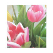 Roze tulpen, Floral Spring Bouquet, Flowers Notitieblok (Voorkant)
