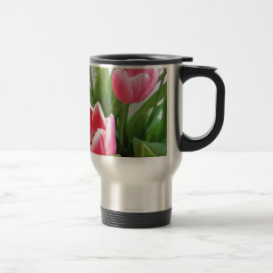 Roze tulpen, Floral Spring Bouquet, Flowers Reisbeker