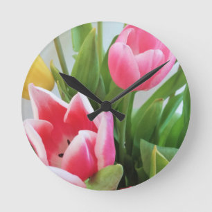 Roze tulpen, Floral Spring Bouquet, Flowers Ronde Klok