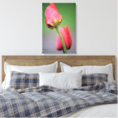 Roze Tulpen Foto Canvasprint Canvas Afdruk (Insitu (Slaapkamer))
