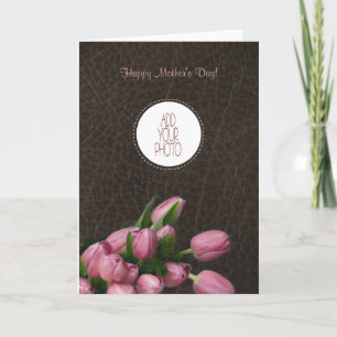 Roze Tulpen - Gelukkig Moederdag Kaart