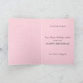 Roze Tulpen Gepersonaliseerd 30 Happy Birthday Kaart (Binnen)