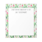 Roze tulpen- grappig wordplay notitieblok (Voorkant)