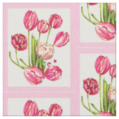 roze tulpen halve druppel stof (Close Up)