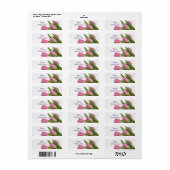 Roze Tulpen Happy Moederdag Etiket (Full Sheet)