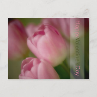 Roze Tulpen • Het Briefkaart van de Valentijnsdag