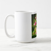 Roze tulpen in mand koffiemok (Links)