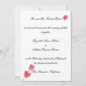 Roze Tulpen Kaart (Achterkant)