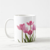 Roze tulpen koffiemok (Links)