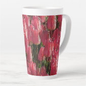  roze tulpen latte mok (Rechterhoek)