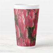  roze tulpen latte mok (Voorkant)