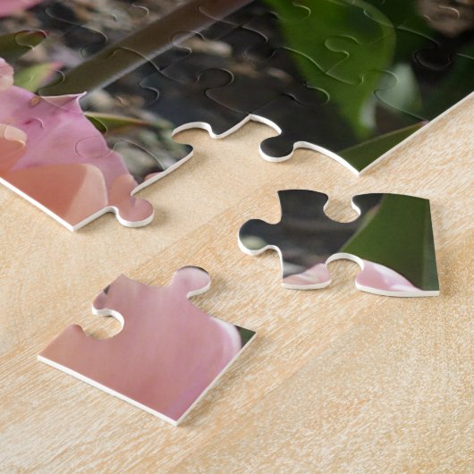 Roze tulpen legpuzzel (Zijkant)