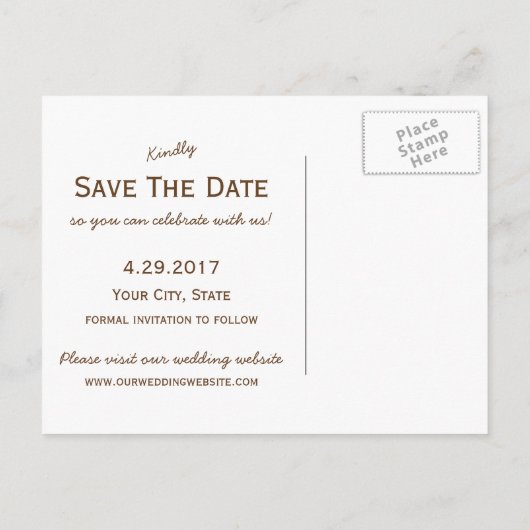 Roze tulpen lente bruiloft opslaan van de datum aankondigingskaart (Achterkant)