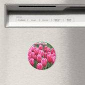 Roze tulpen magneet (Insitu (Vaatwasser))
