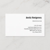 Roze tulpen met groene bladeren Foto Visitekaartje (Achterkant)