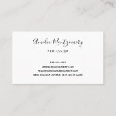 Roze tulpen met groene bladeren Foto Visitekaartje (Achterkant)