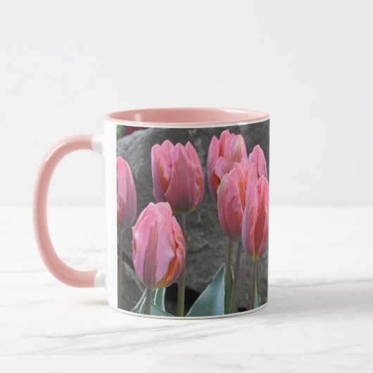 Roze tulpen mok (Links)