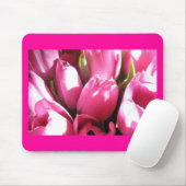 Roze tulpen muismat (Met muis)