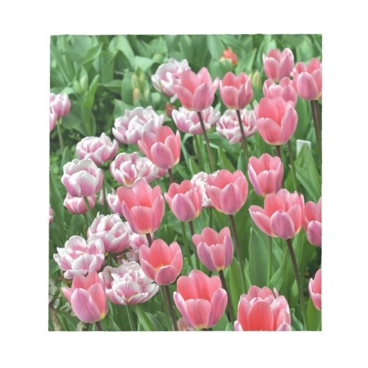 roze tulpen notitieblok (Voorkant)