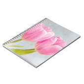 roze tulpen notitieboek (Linkerzijde)