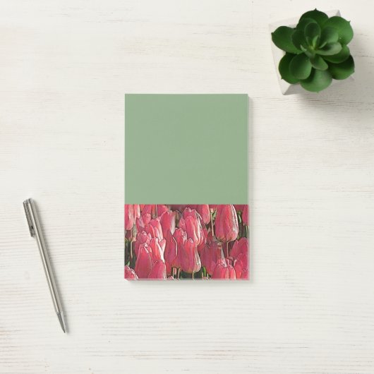  roze tulpen post-it® notes (Kantoor)