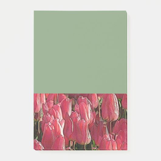  roze tulpen post-it® notes (Voorkant)