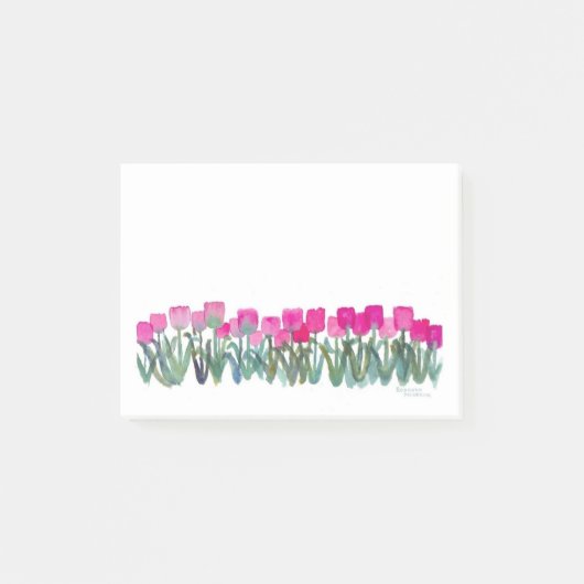 Roze tulpen post-it® notes (Voorkant)