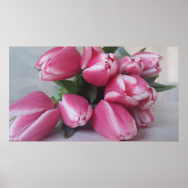 Roze tulpen, Poster