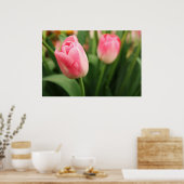 Roze tulpen - Poster (Keuken)