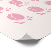 Roze tulpen poster (Hoek)